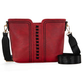 Montana West Crossbody bags for Women Cross Body Purses Small Shoulder Handbags with Wide Guitar Strap MWC-118SRD